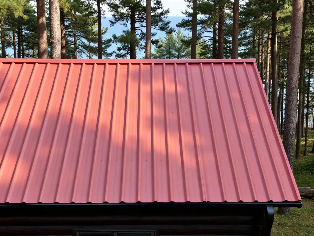 Peltikattoinen omakotitalo metsän keskellä Lemillä